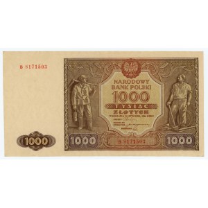 1000 złotych 1946 - seria B