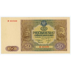 50 zloty 1946 - D series