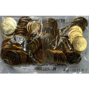 50 groszy, 5 groszy 2011 - zestaw 3 woreczków menniczych - 300 sztuk monet