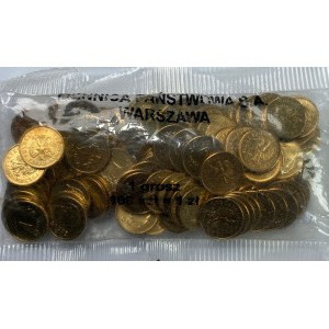 1 grosz 2003 - woreczek menniczy - 100 sztuk monet