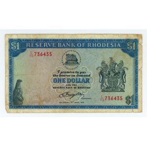 Rhodesia, Reserve Bank, $1 1978
