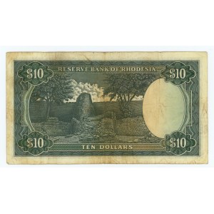 Rodezja, Reserve Bank, 10 dolarów 1976
