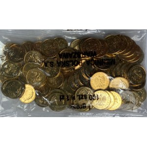 1, 50 groszy, 1 złoty 2010 - zestaw 3 woreczków menniczych