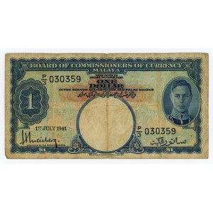 Malaya, 1 dolar 1941