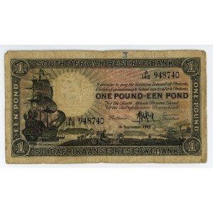 South Africa, 1 pound 1945