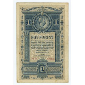 AUSTRIA - 1 gulden/forint 1882