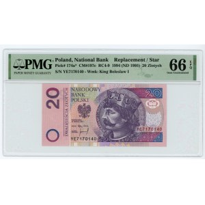 20 Gold 1994 - Ersatzserie YE - PMG 66 EPQ