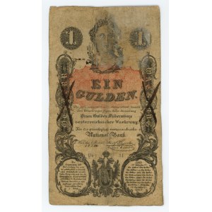 Austria, 1 guilder 1858