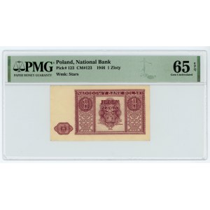 1 złotych 1946 - PMG 65 EPQ