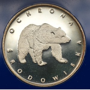 100 złotych 1983 - Ochrona Środowiska - Niedźwiedź