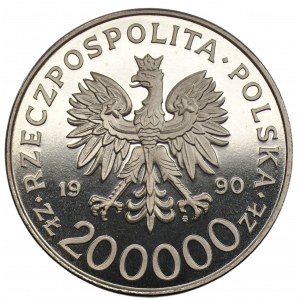 200.000 złotych 1990 - Gen. Stefan Rowecki - Grot - PRÓBA NIKIEL