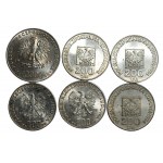 200 złotych 1974 200 złotych 1975, 1000 złotych 1987 - zestaw 6 sztuk