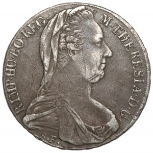 AUSTRIA - Maria Teresa - talar 1780 - stare bicie