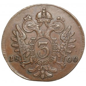 AUSTRIA - Franciszek II - 3 krajcary 1800 - S Smolnik