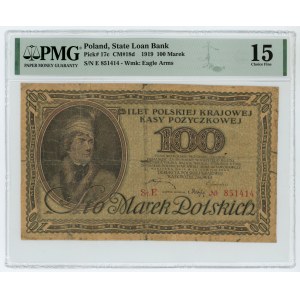 100 Polish marks 1919 - E series - PMG 15