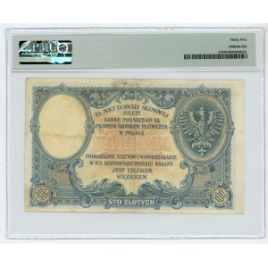 100 zloty 1919 - S.C. series. - PMG 35