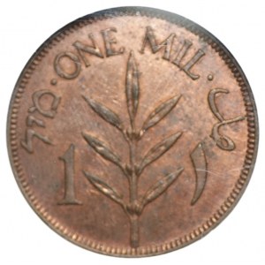 PALESTINE - 1 mil 1939 - GCN MS 60
