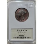 ANGLIA - 1/2 penny 1853 - GCN MS63