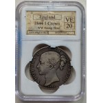 ENGLAND - 1 Krone 1844 - SANGS VF20