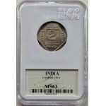 INDIE - 2 annas 1919 - GCN MS63