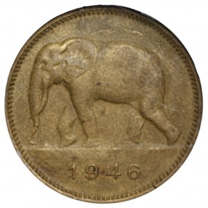 BELGISCHER KONGO - 2 Franken 1946 - GCN MS62