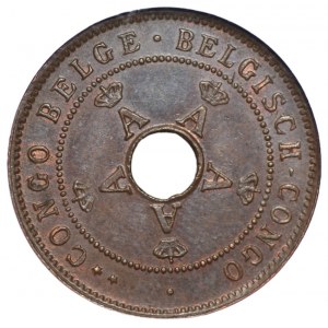 BELGISCHER KONGO - 2 Cents 1910 - GCN MS63