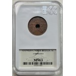 KONGO BELGIJSKIE - 2 centy 1910 - GCN MS63