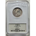 INDIE - 1/2 rupii 1936 - GCN MS63