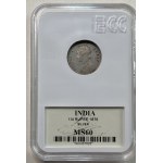 INDIA - 1/4 rupee 1876 - GCN MS60