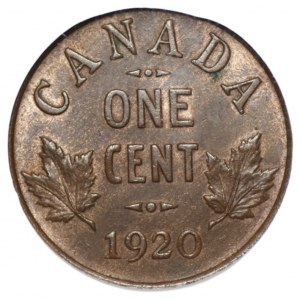 KANADA -1 Cent 1920 - GCN MS63