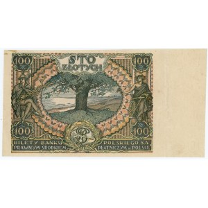 100 zloty 1932 or 1934 CL series - no main print on obverse