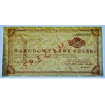 Traveler's check worth 500 zloty - SPECIMEN ser. AH 0000000 with the name crossed out