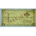 Traveler's Check worth 200 PLN - SPECIMEN ser. AH 0000000