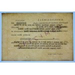 Certificate of purchase of foreign means of payment - SPECIMEN ser. AA 000000