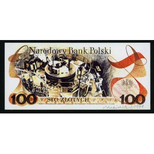 100 złotych 1971 z autografem Andrzeja Heidricha