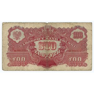 100 złotych 1944 ...owym - seria AA