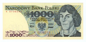 1000 złotych 1975 - seria K - RZADKA