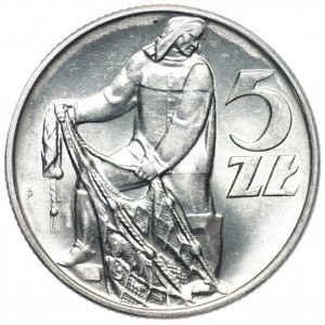 5 złotych 1974 - Rybak