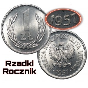 1 zloty 1957 - THE BEST ANNIVERSARY - MENNICZA