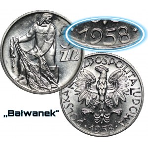 5 Zloty 1958 - Schneemann - MENNICZA