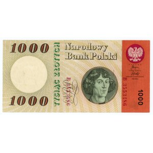 1000 zloty 1965 - B series