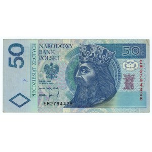 50 Zloty 1994 - Serie EM - DESTRUKT