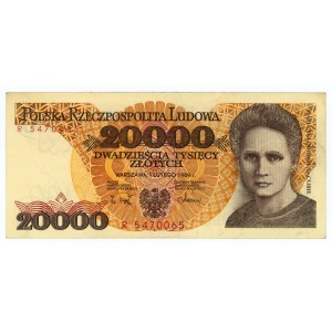 20,000 zloty 1989 - series R