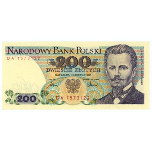 200 złotych 1986 - seria DA