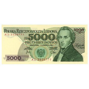 5000 Zloty 1982 - Serie AU