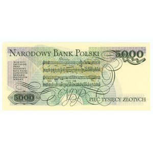 5000 Zloty 1986 - Serie BS