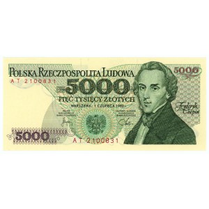 5000 złotych 1982 - seria AT