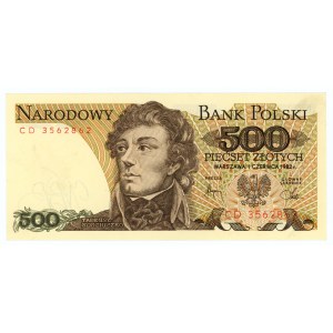 500 złotych 1982 - seria CD - PIERWSZA