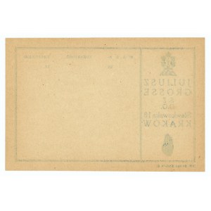 Juliusz Grosse - Sticker for a parcel of goods - Krakow