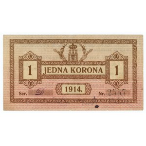 Lwów, 1 korona 1914 - Ser. D